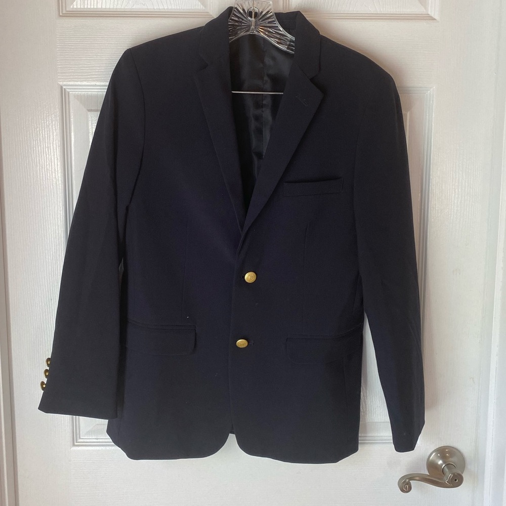 Boys Chaps Navy Blue Blazer Size 16